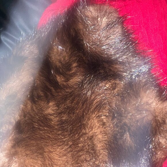 Vintage 1960s riche red coat Mink fur - Picture 13 of 14